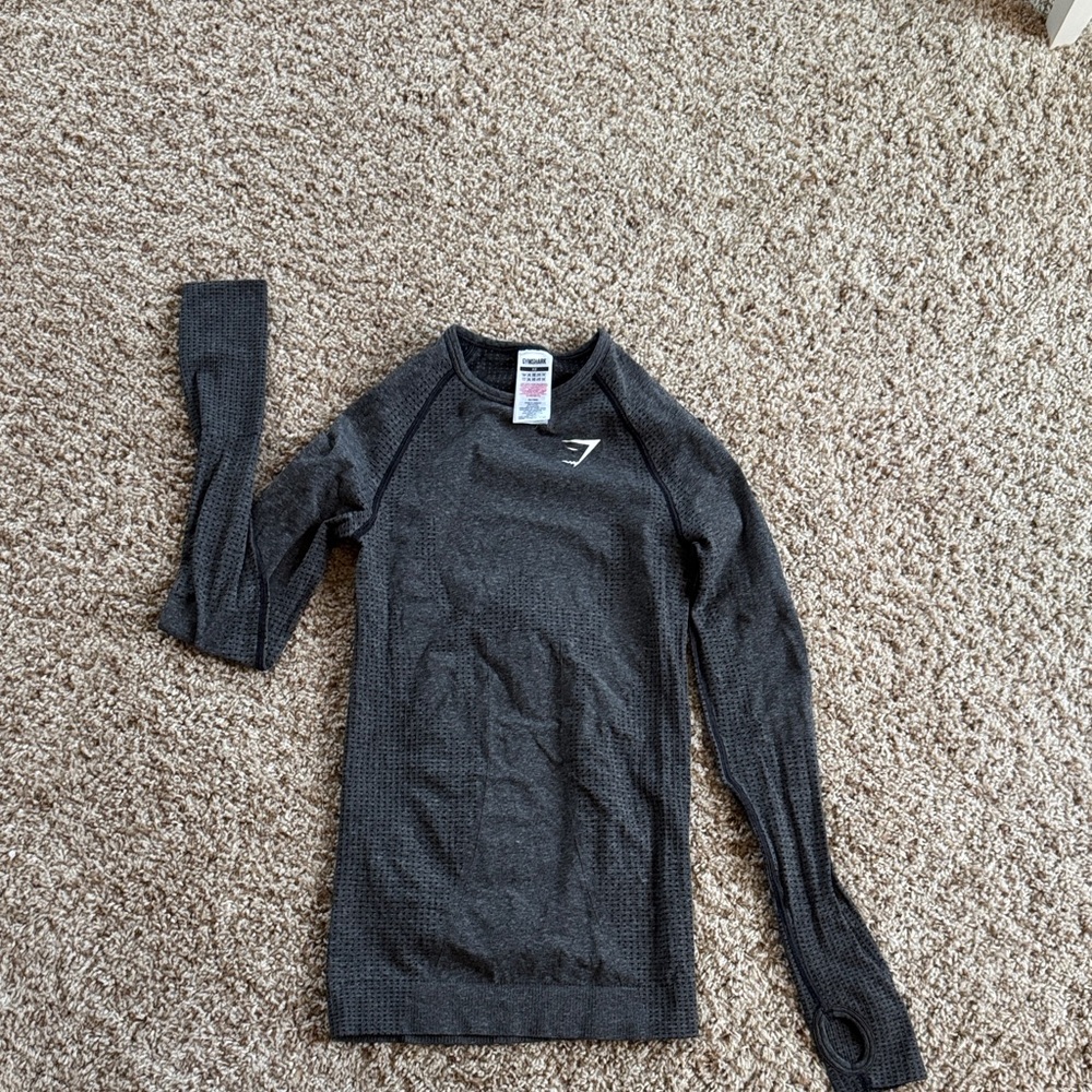 Gymshark Charcoal Long Sleeve Top